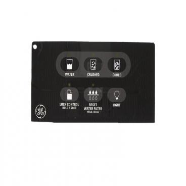 GE ESH25XGRABB Dispenser Interface/Touchpad/Keypad - Black - Genuine OEM