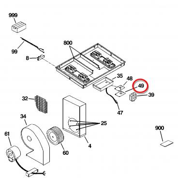 GE GP989BK2BB Retainer Plate - Genuine OEM