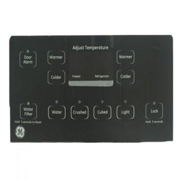 GE GSC22QGTLBB Dispenser Control Panel/Touchpad/Keypad - Black - Genuine OEM