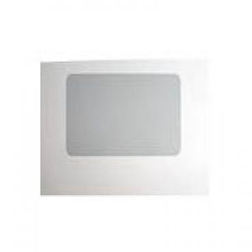 GE J2BP85WEL2WW Outer Oven Door Glass (White) - Genuine OEM