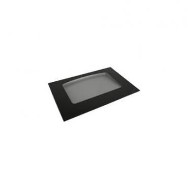 GE JGBP88BEL3BB Exterior Oven Door Glass - Black - Genuine OEM