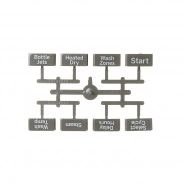 GE DDT595SBL3TS Button Assembly - Genuine OEM