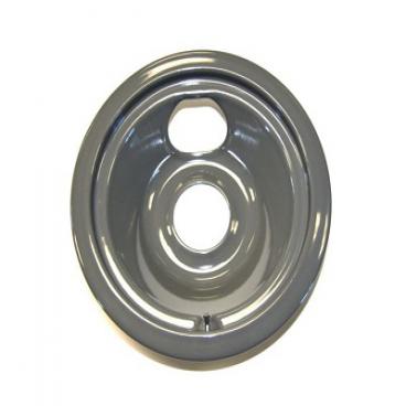 GE JBP48WY1 Burner Drip Bowl (8 Inch, Gray, Porcelain Bowl) - Genuine OEM