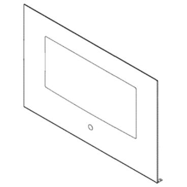 GE JGSS66SEL1SS Oven Door Glass Assembly - Genuine OEM