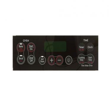 Hotpoint RB800SJ1SA Membrane/Keypad/Timer and Buton Overlay - Black Genuine OEM