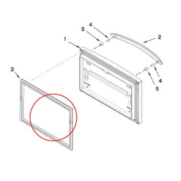 Kenmore 106.72002010 Freezer Door Gasket - Gray - Genuine OEM