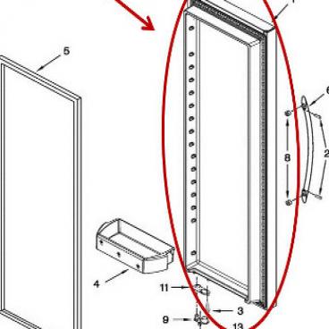 Whirlpool Part# LW10372831 FIP Door (OEM) ST