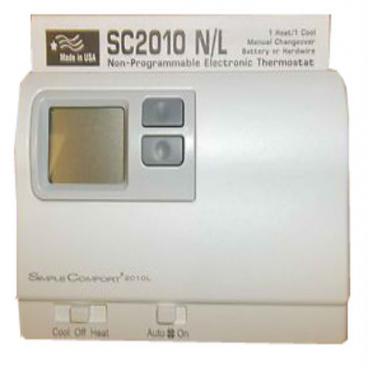 ICM Controls Part# SC2010L SimpleComfort Non-Programmable Thermostat (OEM)