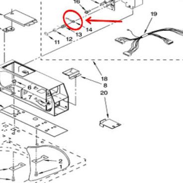 Whirlpool Part# W10133511 Lever (OEM)