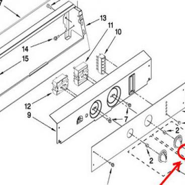 Whirlpool Part# W10141516 Bumper (OEM)