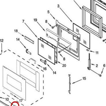 Whirlpool Part# W10158702 Handle Endcap (OEM)