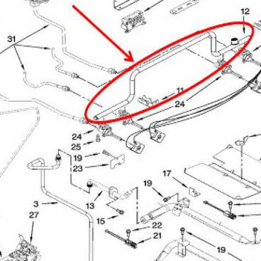 Whirlpool Part# W10177097 Manifold (OEM)