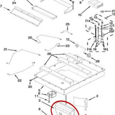 Whirlpool Part# W10184125 Air Plenum (OEM)