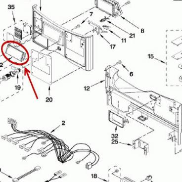 Whirlpool Part# W10198390 Cover (OEM)