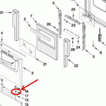 Whirlpool Part# W10216805 Washer (OEM)