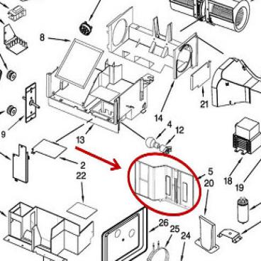 Whirlpool Part# W10245192 Side Cover (OEM)