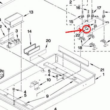 Whirlpool Part# W10246217 Mounting Bracket (OEM)