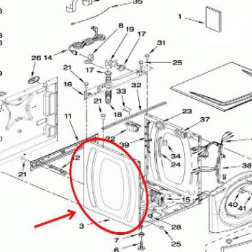 Whirlpool Part# W10251612 Cabinet (OEM)