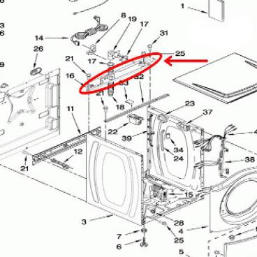 Whirlpool Part# W10299495 Brace (OEM)