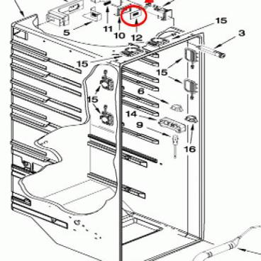 Whirlpool Part# W10326541 Support (OEM)