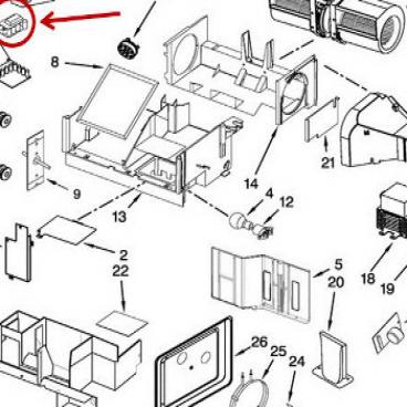 Whirlpool Part# W10345333 Convection Motor (OEM)