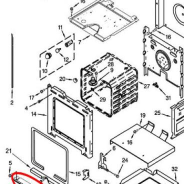 Whirlpool Part# W10378245 Trim (OEM)