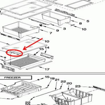 Whirlpool Part# W10411411 Slide (OEM)