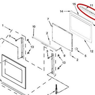 Whirlpool Part# W10416258 Vent Trim (OEM)