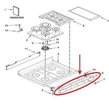 Whirlpool Part# W10444453 Manifold Panel (OEM)