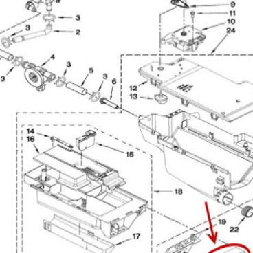 Whirlpool Part# W10459376 Handle (OEM)