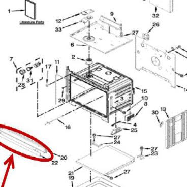 Whirlpool Part# W10504024 Trim (OEM)