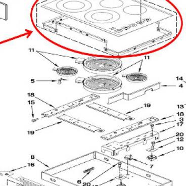 Whirlpool Part# W10505184 Electronic Control (OEM)