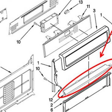 Whirlpool Part# W10516123 Mounting Bracket (OEM)