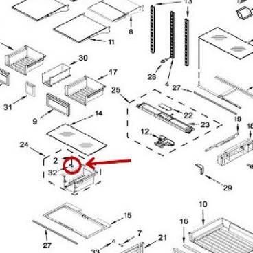 Whirlpool Part# W10530314 Housing (OEM)