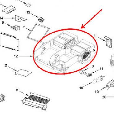 Whirlpool Part# W10533096 Air Duct (OEM)