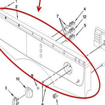 Whirlpool Part# W10537932 Control Panel (OEM)