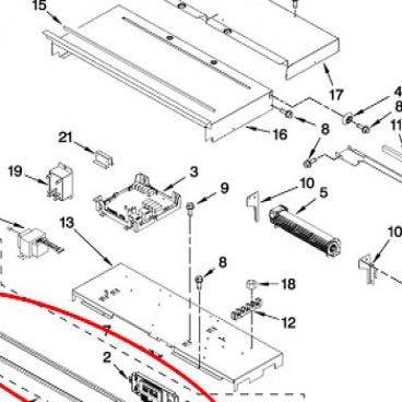 Whirlpool Part# W10570049 PANL-CNTRL (OEM)