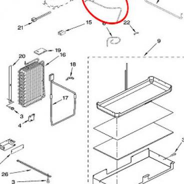 Whirlpool Part# W10624431 Tube (OEM)