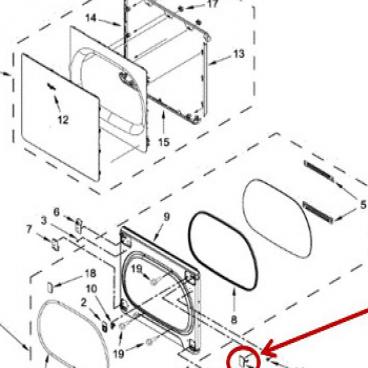 Whirlpool Part# W10631412 Cover (OEM)