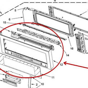 Whirlpool Part# W10648088 Door (OEM) Outer