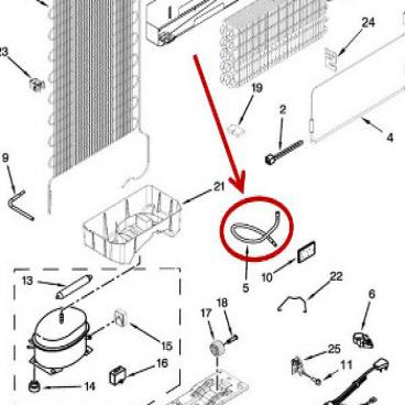 Whirlpool Part# W10679680 Tube (OEM)