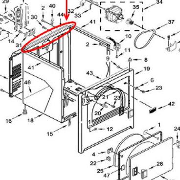 Whirlpool Part# W10685675 Seal (OEM)