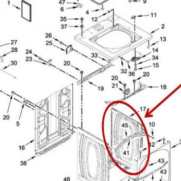 Whirlpool Part# W10845574 Cabinet (OEM)