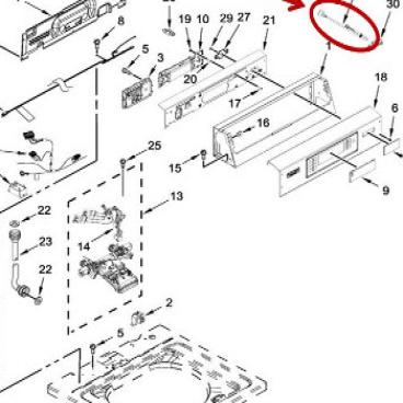 Whirlpool Part# W10858740 Wire Harness (OEM)