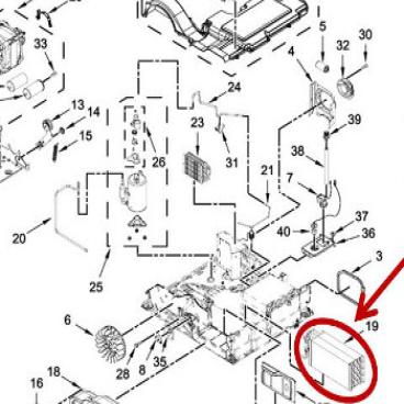 Whirlpool Part# W10885323 Evaporator (OEM)