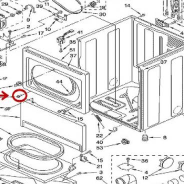 Whirlpool Part# W10891954 Screw (OEM)