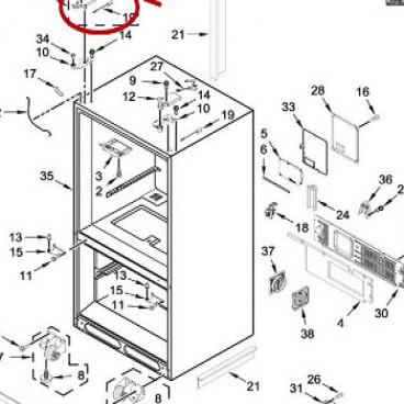 Whirlpool Part# W10921525 Cover (OEM)