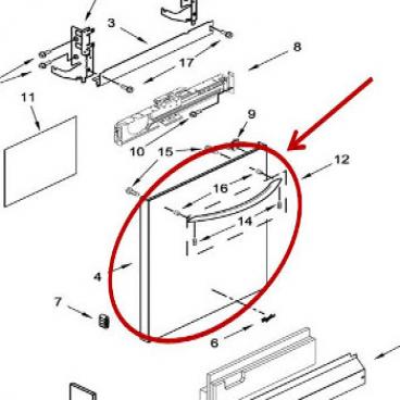 Whirlpool Part# W11174873 Panel (OEM)