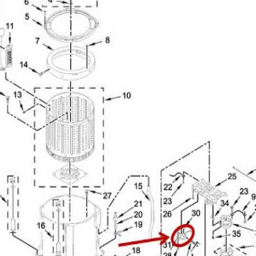 Whirlpool Part# W11187717 Dispenser Actuator (OEM)