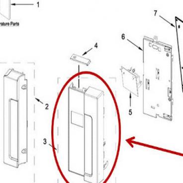 Whirlpool Part# W11206155 Control Panel (OEM)